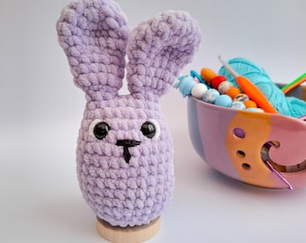 Wzór na króliczka szydełkowego bez szycia: brelok amigurumi (terminy brytyjskie)
