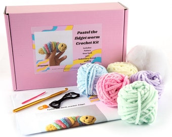 Fidget toy crochet kit - Adult fidget toys to make with a diy craft kit
