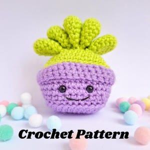 Amigurumi Häkelanleitung - unechte kleine Sukkulenten Häkelanleitung für Sukkulenten-Liebhaber