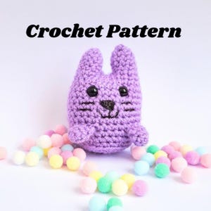 Amigurumi crochet pattern no sew cat - crochet cat gift