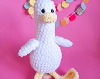 Zestaw do szydełkowania amigurumi z mewą dla dorosłych - Łatwy prezent do samodzielnego wykonania amigurumi z uroczą mewą!