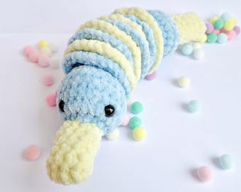 Zabawka sensoryczna w kształcie dziobaka, wzór amigurumi, zabawki sensoryczne, prezenty szydełkowe, łagodzenie stresu, wyjątkowy prezent, ADHD, lęk, pobieranie cyfrowe