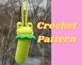 Crochet Frog Bottle Holder Pattern (Digital Download)
