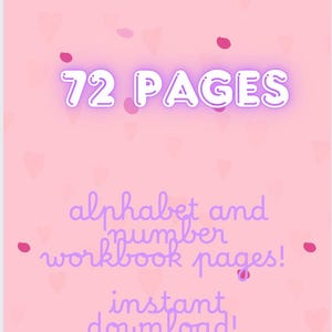 Alphabet and Number Tracing Bundle, Alphabet Workbook, Number Tracing Workbook, Elementary Printables, Home School Workbooks