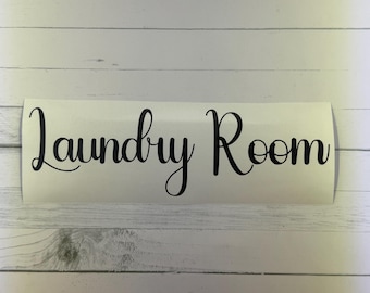 Laundry Room Wall Decal – Home Decor Vinyl Sticker