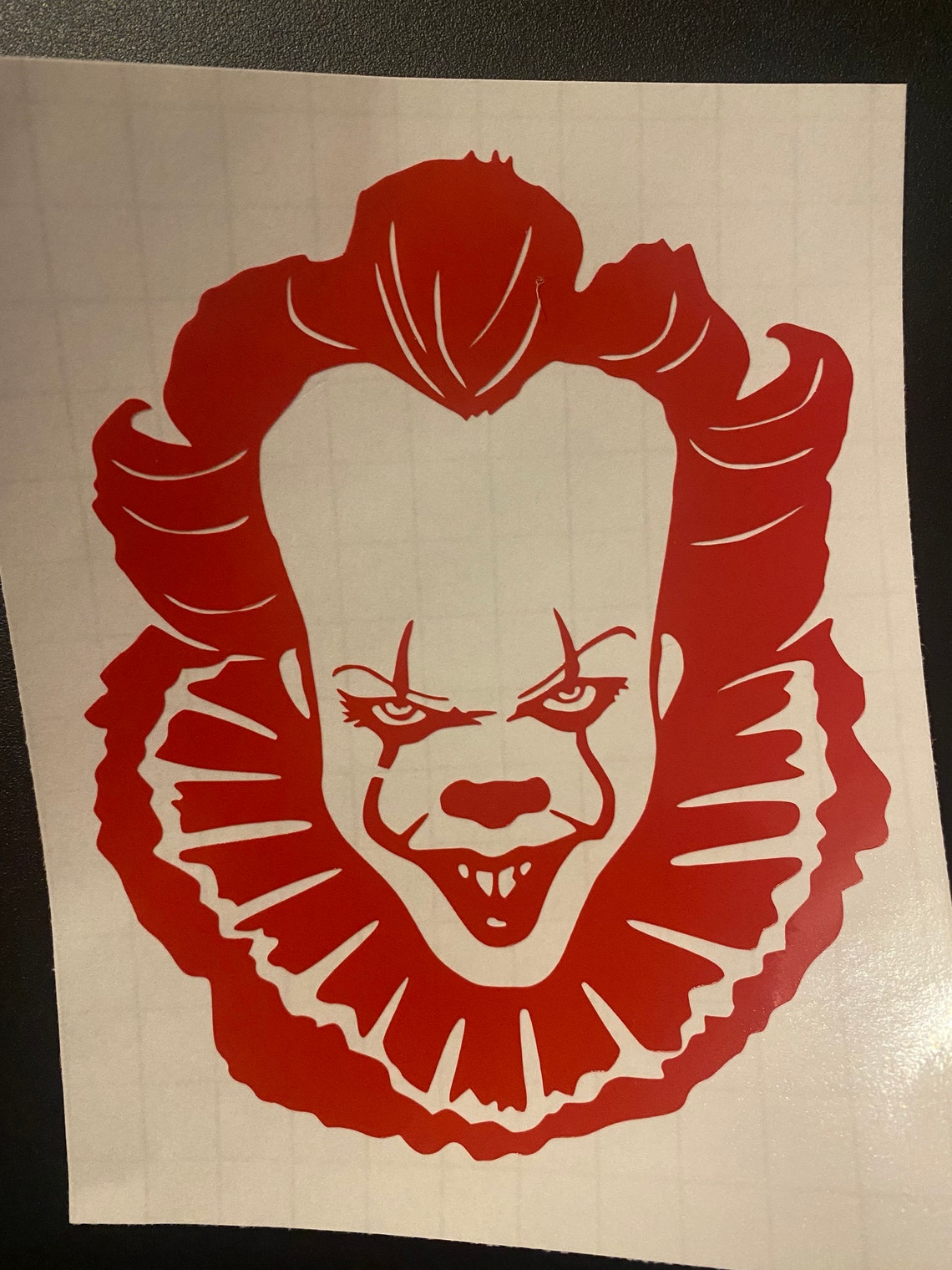 It movie. Pennywise permanent vinyl decal. Scary movie | Etsy
