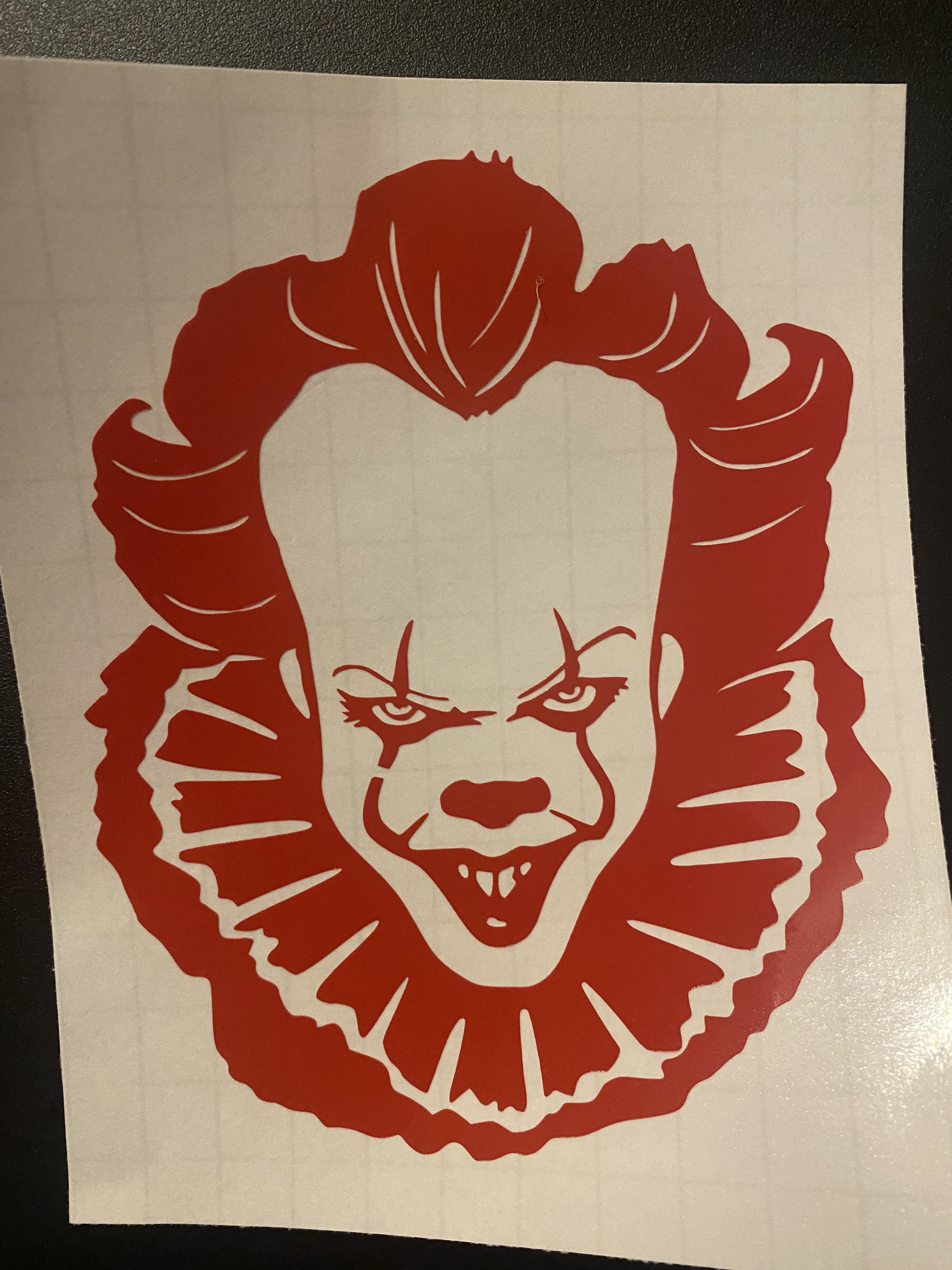 It movie. Pennywise permanent vinyl decal. Scary movie Etsy