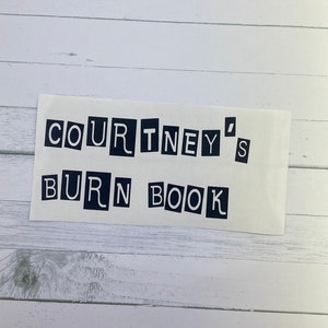 Mean Girls Sticker / Burn Book Sticker / Mean Girls / Burn Book 