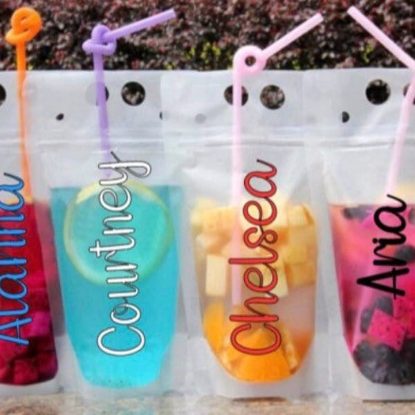 Custom drink pouches. personalized drink pouches. Custom bachelorette party drink pouches. Bridal shower drink pouches. Adult drink pouches.