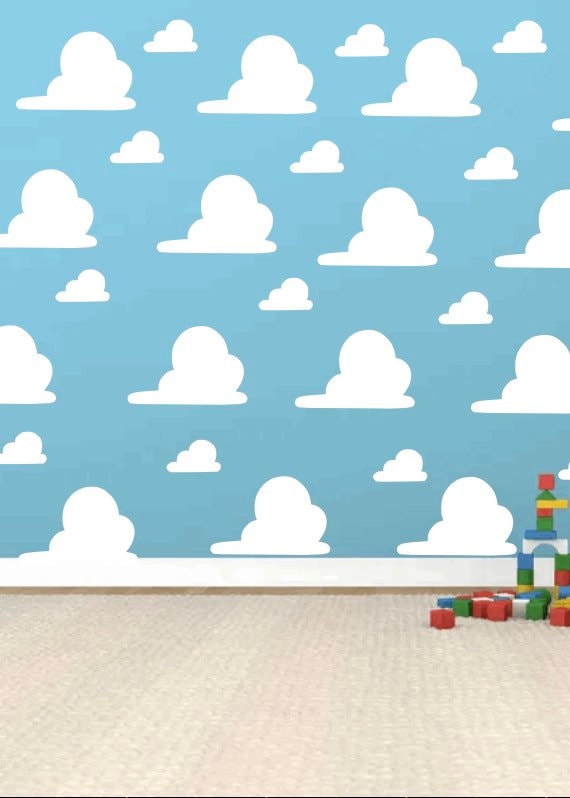Cloud Wall Decals. Toy Story Inspired Wall Decals. Nursery - Etsy