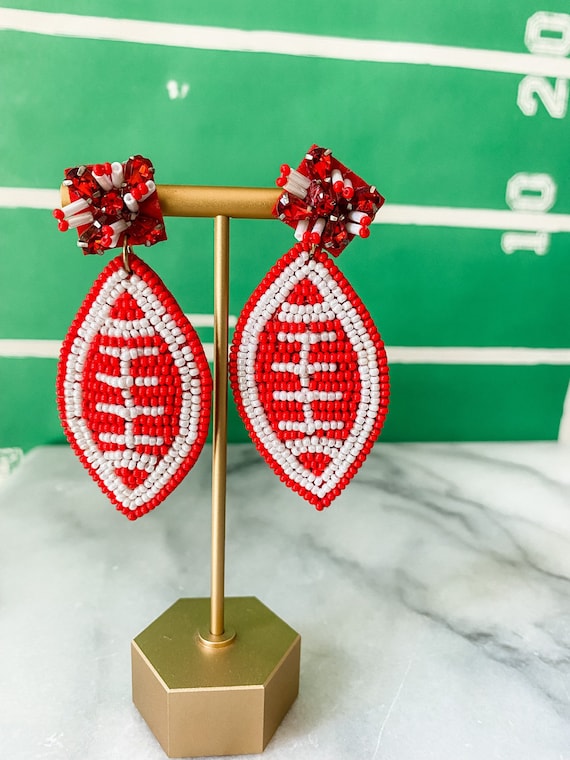 Statement shop beaded earrings
