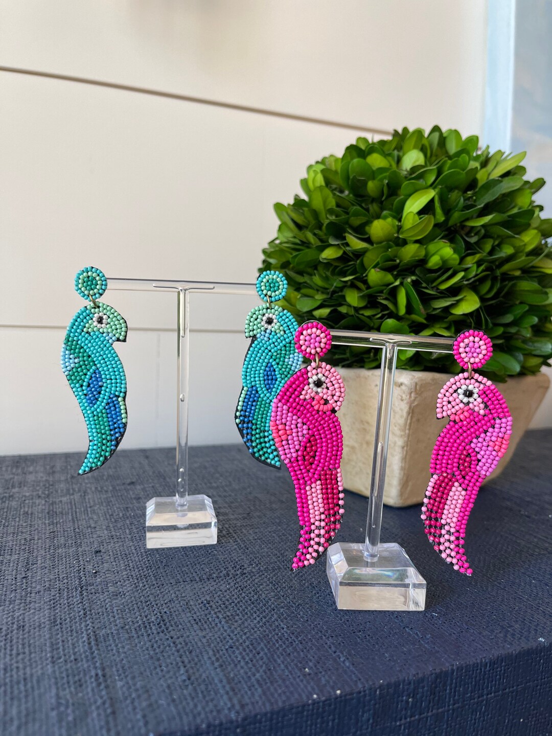 Bright Blue Tropical Bird Earrings Brookhaven Baubles Southern