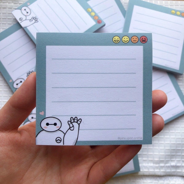Baymax Notepads | Disney Inspired | Memo Pads/Sticky Notes