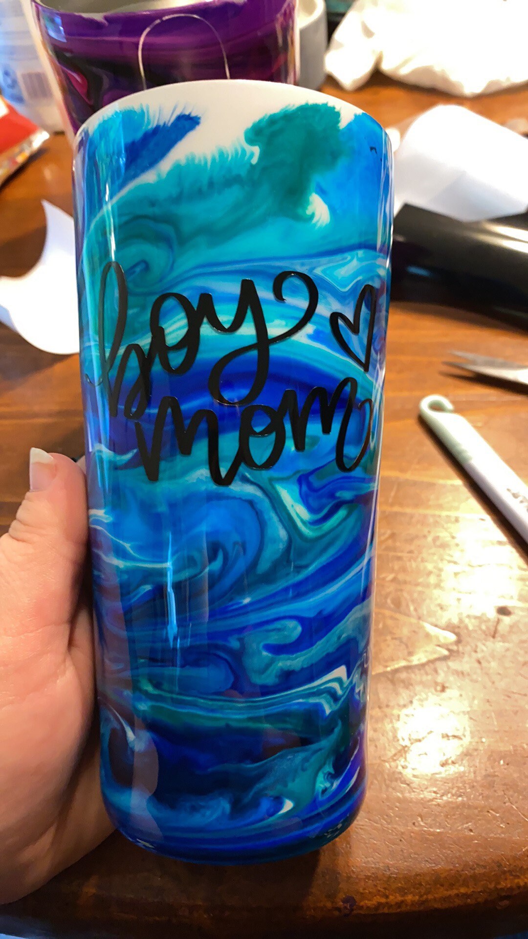 Boy mom tumbler Etsy