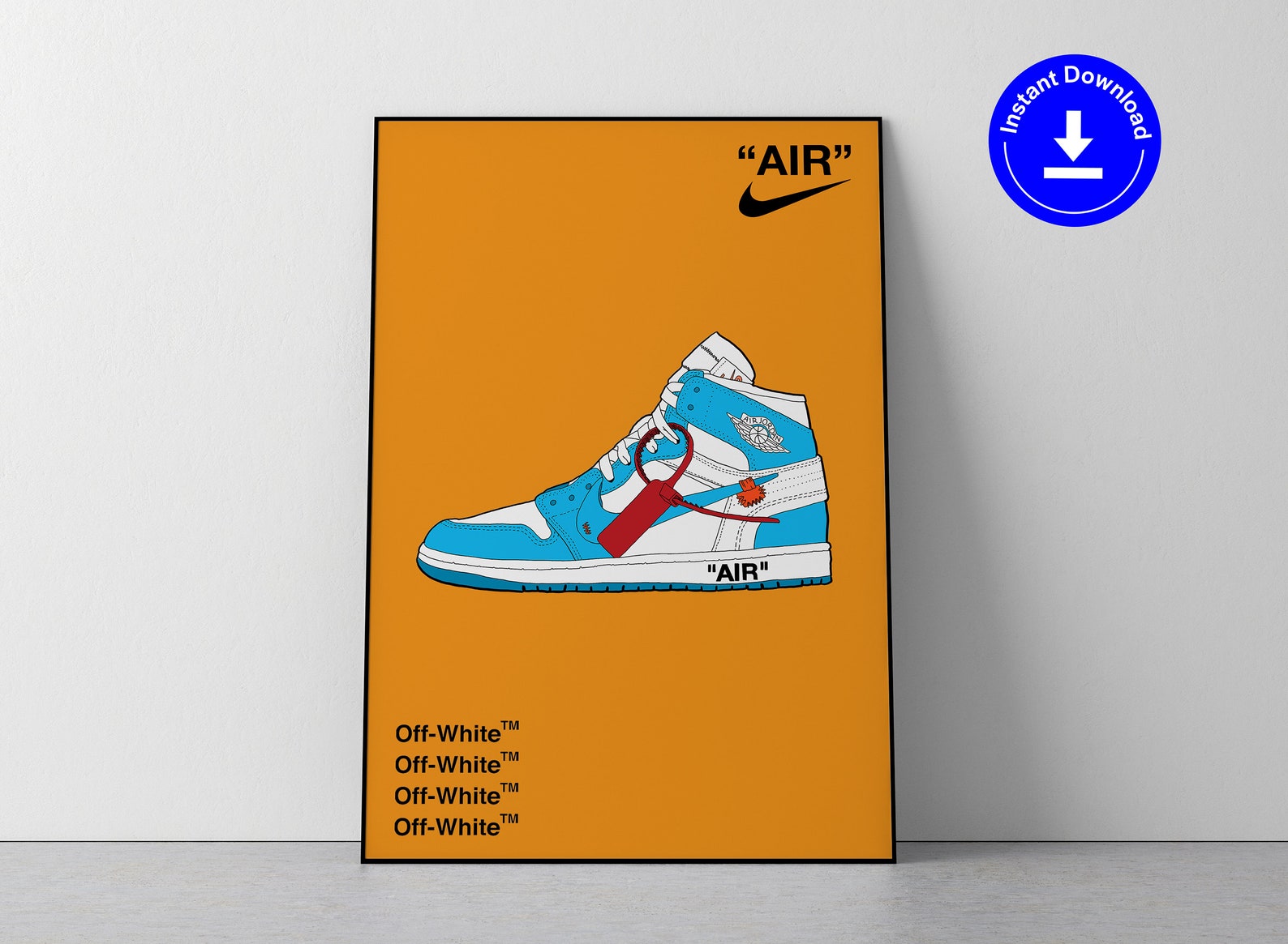 off white jordan poster