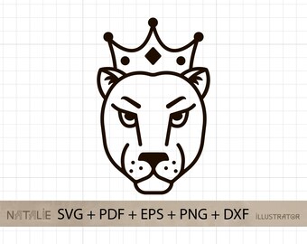 Download Lioness Queen Svg Etsy