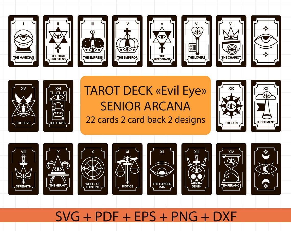 Tarot deck svg Tarot Cards svg Witchy svg Mystical svg | Etsy