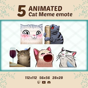 Animated meme Emote | meme Twitch emotes  | pack animated amote | Youtube Emote | Discord Emote | Community Emote | Streamer Emote |