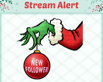 Animated Stream Alert themed for Christmas (Digital Download)