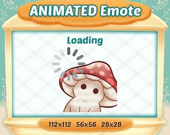 Mushroom animated Emote for Twitch and Discord (Digital Download)