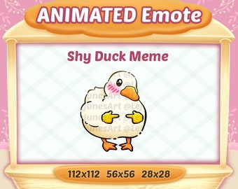 Animated Duck Meme Emote for Twitch, YouTube, Discord (Digital Download)