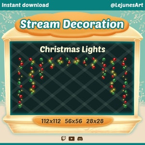 ライトチェーン アニメーション ストリーム デコレーション / アニメーション Twitch ストリーム / ストリーム デコレーション用チェーン / OBS / Streamlabs
