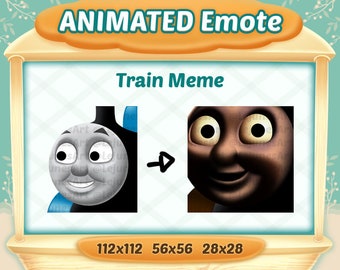 Emote de meme de tren animado para Twitch, YouTube y Discord (descarga digital)