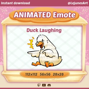 Animated Duck Emote | meme Twitch emotes  | Twitch Emote | Youtube Emote | Discord Emote | Community Emote | Streamer Emote | Meme emote