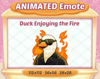 Animated Duck Emote: Twitch/Discord Streamer Emote (Digital Download)