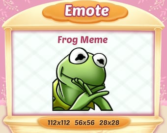 Frog Meme Emote for Twitch, Discord, and Youtube (Digital Download)