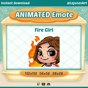 Girl laughing in front of fire meme emote | meme Twitch emotes  | Animated Emote | Youtube Emote | Discord Emote | Community Emote |
