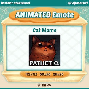 Animated cat Emote | meme Twitch emotes | Animated GIF for Youtube Discord and Twitch | Cat Meme