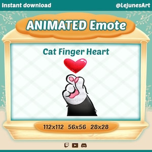 Animated Twitch Emote | Animated Emote | Animated Cat Paw Emote | for Discord , Twitch and Youtube | Streamer Emoji