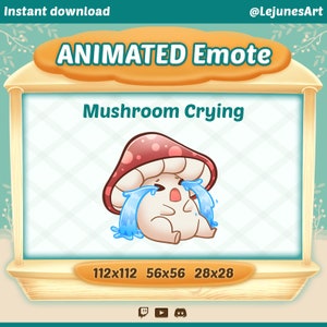 Animated Mushroom Emote | Twitch | Youtube | Discord |