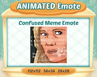 Confused Meme Animated Emote: Twitch, YouTube, Discord (Digital Download)