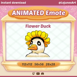 Animated Twitch Emote | Animated Emote | Animated Duck Emote | for Discord , Twitch and Youtube | Streamer Emoji