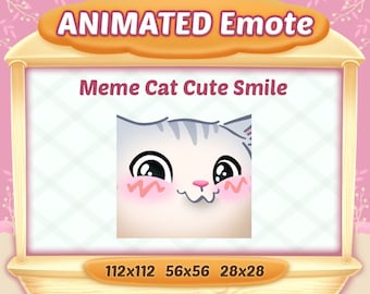 Animated Cat Meme Emote: Twitch, YouTube, Discord (Digital Download)