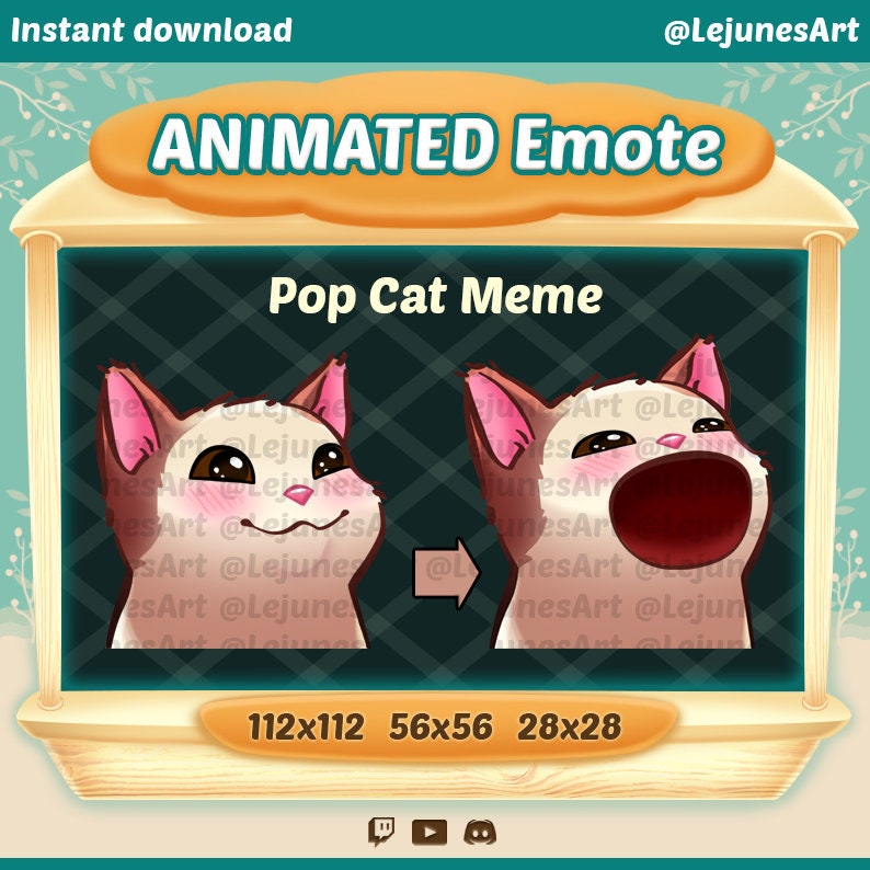 Animated Cat Emote Meme Twitch Emotes Animated GIF For Discord And ...