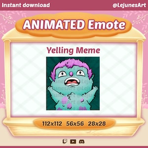 Animated Meme Emote | meme Twitch emotes  | Twitch Emote | Youtube Emote | Discord Emote | Community Emote | Streamer Emote | Meme emote