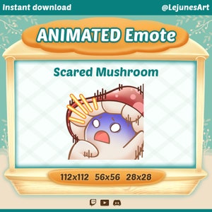 Animated Mushroom Emote | Twitch | Youtube | Discord |