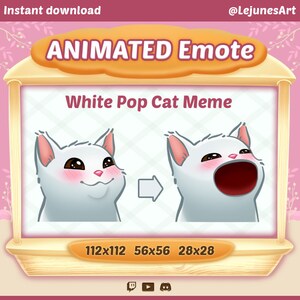 Gato animado Emote / meme Twitch emotes / Twitch Emote / Youtube Emote / Discord Emote / Community Emote / Streamer Emote / Meme emote