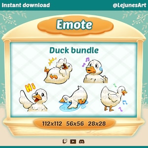 Duck Emote | Duck Twitch emotes | Emote for Youtube Discord and Twitch | Goose Meme