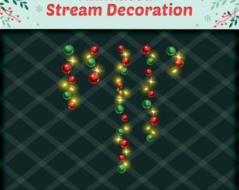 Animated Christmas Lights Stream Decoration (Mov Digital Download)
