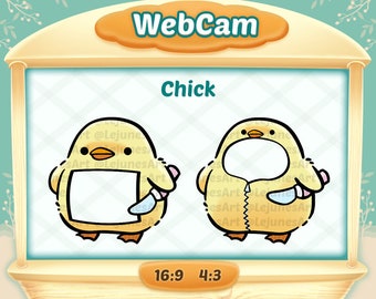 Webcam cover / Webcam overlay / Webcam frame / Webcam border / webcam chick with a knife / Webcam overlay for twitch / stream