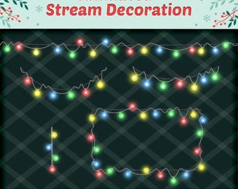 Animated Christmas Lights Stream Decoration (Mov Digital Download)