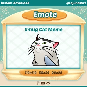 Gestos de Twitch / Gesto para Twitch, Discord y Youtube / Gesto de Meme / Gestos para streamers / Kawaii / Lindo / Memes de Gatos