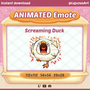 Animated Duck Emote | meme Twitch emotes  | Animated GIF for Youtube Discord and Twitch