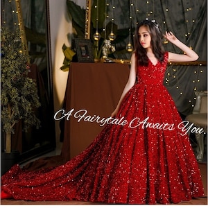 DDreamdressy Red Sequin Strapless Short Party Dress with Removable Sleeves Red / US 10