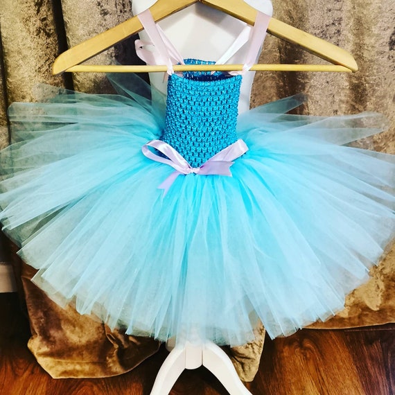 Vestido de tutú azul para niña otros colores disponibles