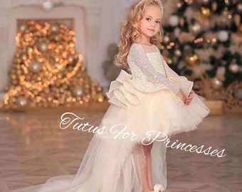 Alba Flower Girl formelle Robe de Baptême Anniversaire Cadeau Mariage Demoiselle d'honneur robe Alba Flower Girl formelle Robe de Baptême Anniversaire Cadeau Mariage Demoiselle d'honneur robe